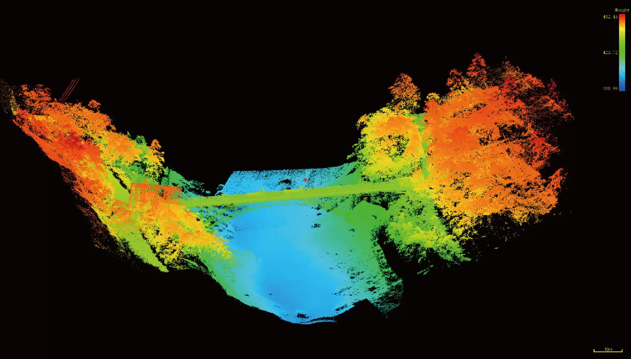 3D-Point-Cloud-of-Bridge-and-Riverbed