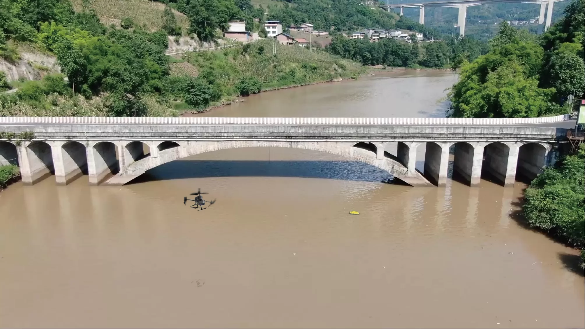 Full-Scene Bridge Inspection with UAV LiDAR & USV Multibeam Solution