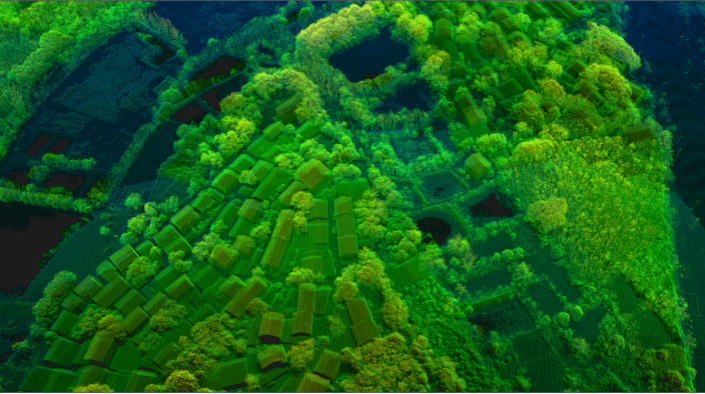 Nuage de points LiDAR APUS UAV
