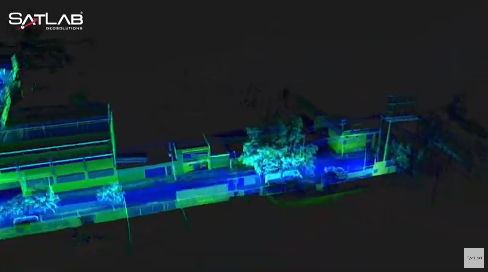 Visualização de dados da Rua México – scanner Lixel X1 SLAM